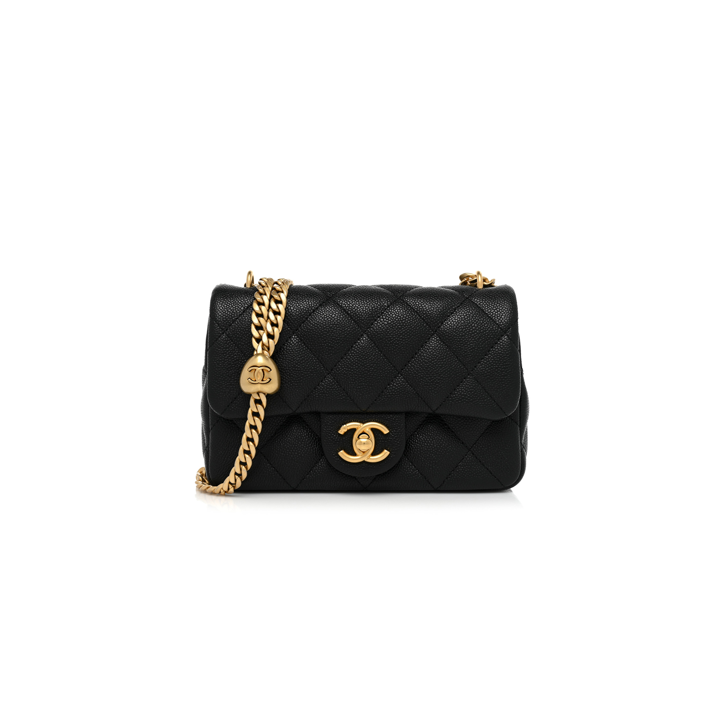 CHANEL MASTER HEART ADJUSTABLE BUCKLE MINI FLAP BAG  (19*12*8cm)